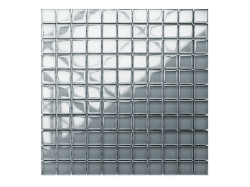 Mozaika szklana Ilcom szara popiel 30x30cm 1 szt.