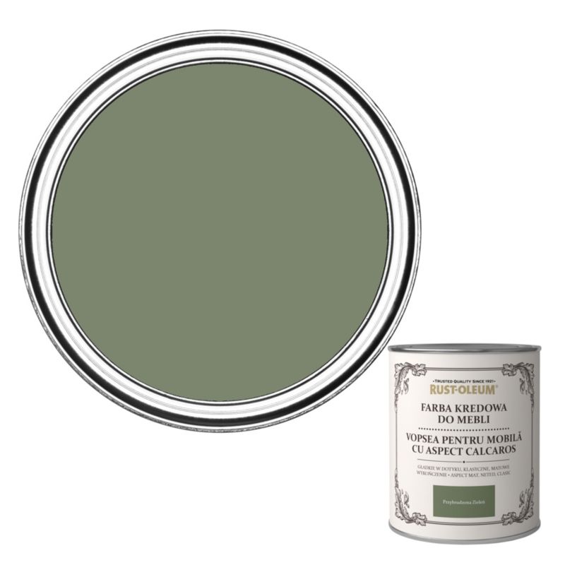 Farba kredowa do mebli Rust-Oleum przybrudzona zieleń 0,125 l