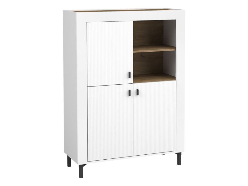 Komoda MIRJAN 24 Mossa 3D MO05 biały/dąb whisky 1 szt.