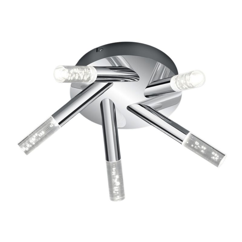 Lampa sufitowa wisząca Trio Bolsa chromowana wym: 16,5 x 41,5 x 41,5 cm wbudowany LED 3 1 szt.