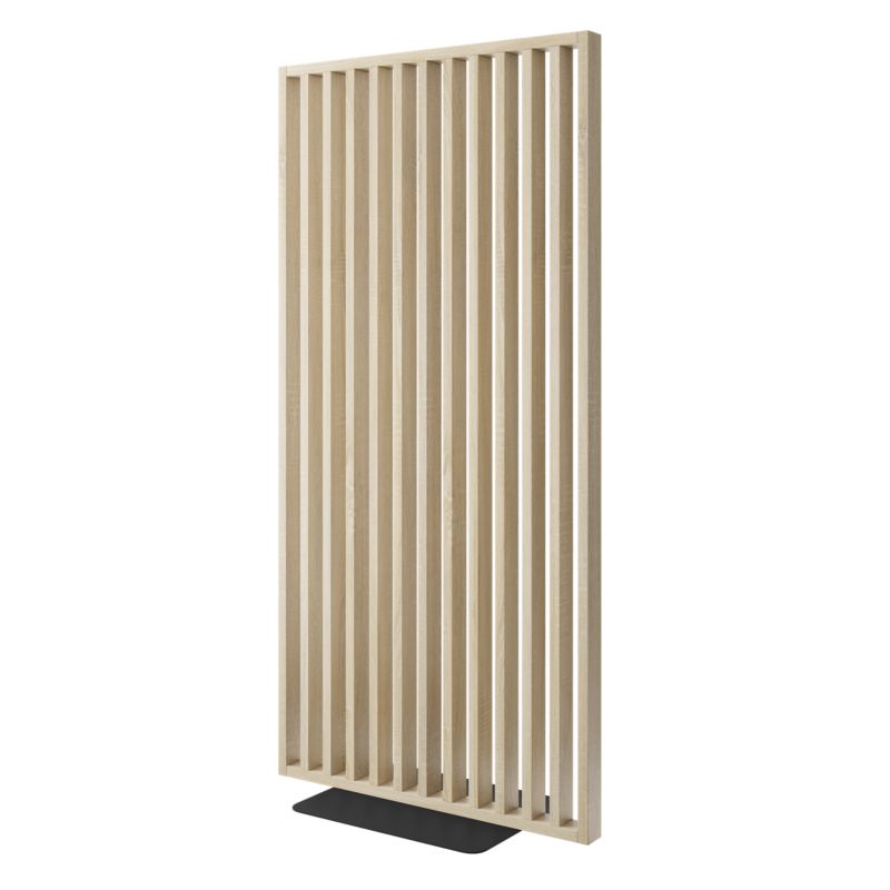 Ścianka Działowa z Podstawą - Gotowy zestaw - Dąb Sonoma - LAMELE3D - 1 szt.