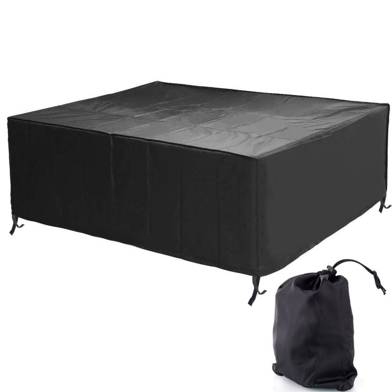 Pokrowiec na meble ogrodowe stół Ferocity 140x100x72 cm czarny 1 szt.