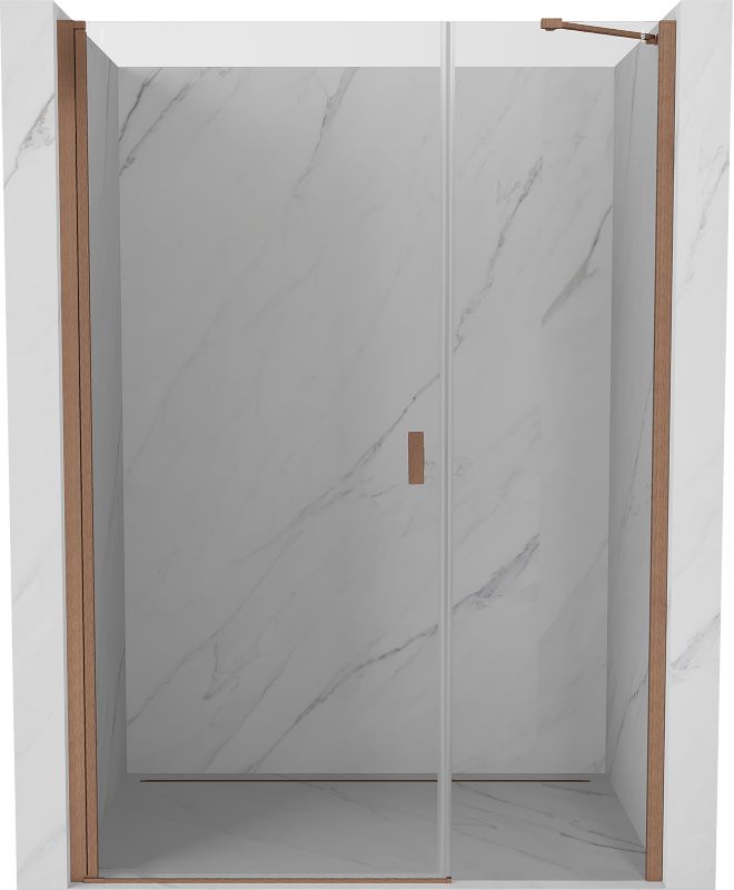 Drzwi prysznicowe Mexen Mist-B miedź szczotkowana 115 cm 1 szt