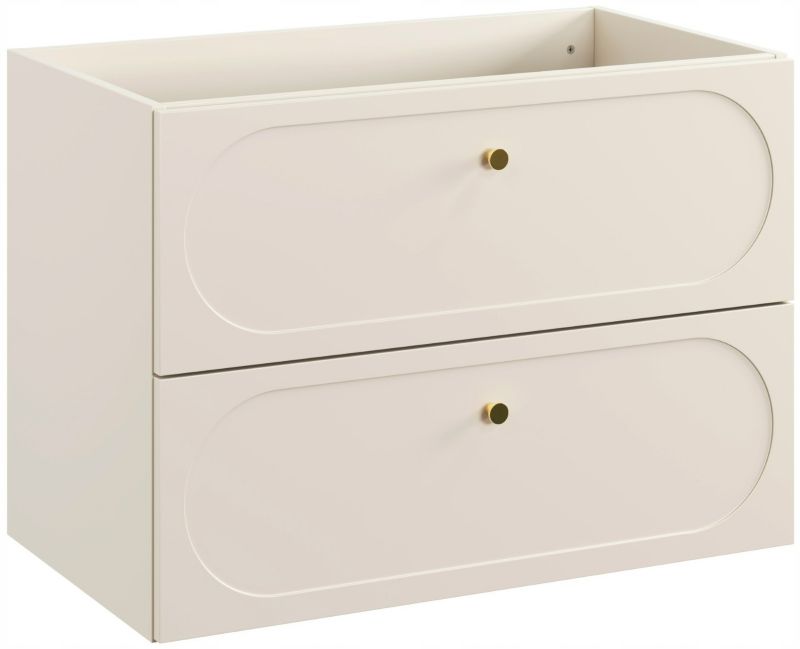 Szafka łazienkowa Furnidea 80 cm pod umywalkę wisząca beż piaskowy Donna Sand 1 szt.