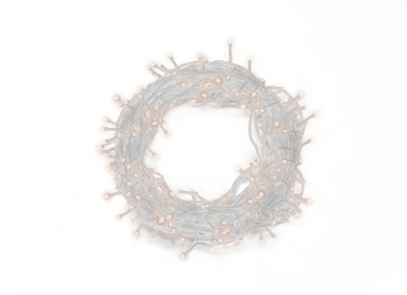 Lampki 140 LED Bulinex 4,95 m ciepłe białe / przezroczyste