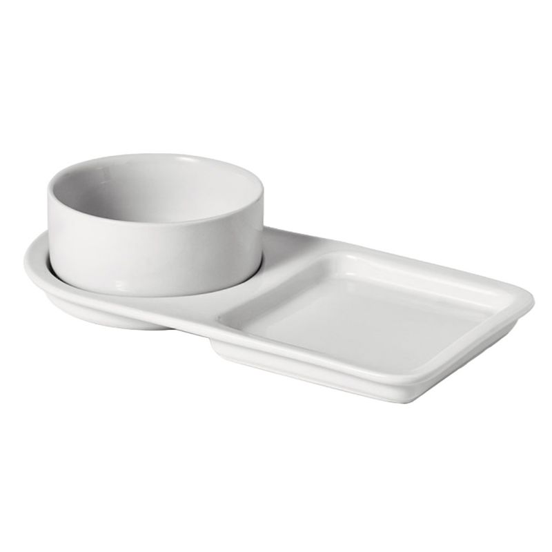 Zestaw Miseczka i Talerzyk VESSIA Z Podstawką Do Serwowania 2el.