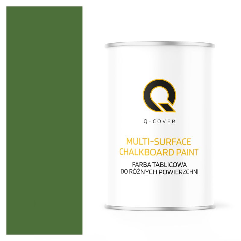 Farba Tablicowa Do Ścian Pisania Kredą Q-Cover Kolor Zielony trawiasty RAL6010 Mat 1L