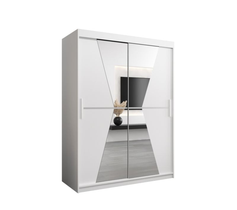 Szafa przesuwna Garderoba Abiks MAROKO 150 biały/biały 1 szt.