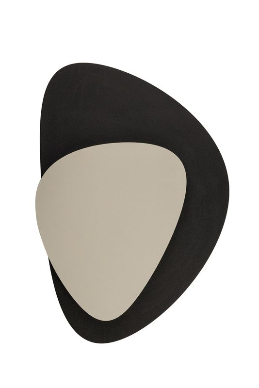 Kinkiet ścienny Sigma Lighting Pedra czarno-szary styl nowoczesny LED 7W 3000K 350lm IP20 wym: 36 x 25 x 5,5 cm - 1 szt.