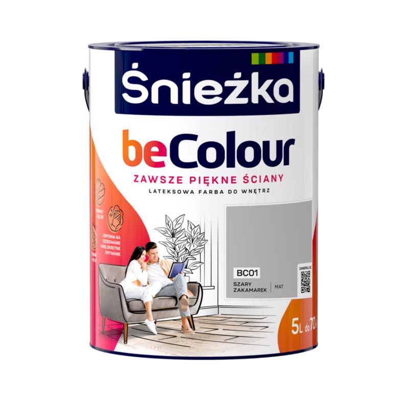 Farba Śnieżka Becolour szary zakamarek 5 l