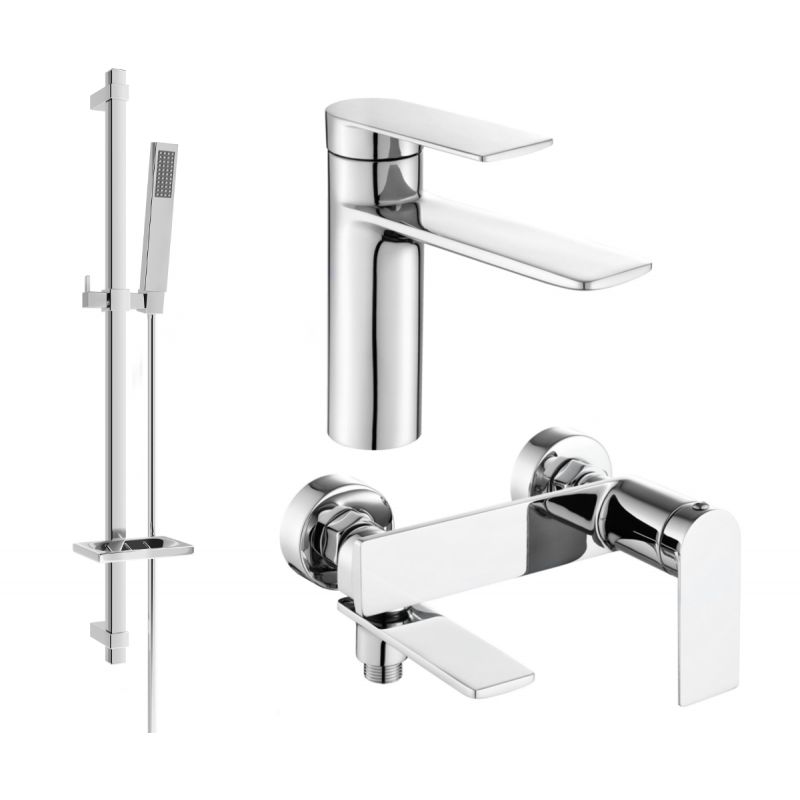 Zestaw wannowy Mexen Zero chrom