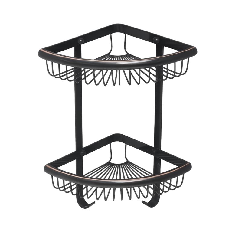 Półka prysznicowa Lauferi BAON mosiężna narożna czarna retro 1 szt.