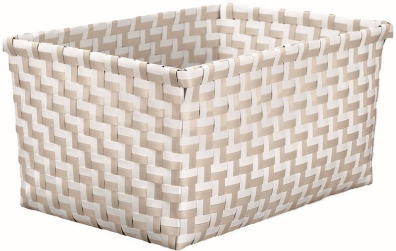 Koszyk łazienkowy Kleine Wolke Double beżowy pleciony 20x12x16,5 cm 1 szt.