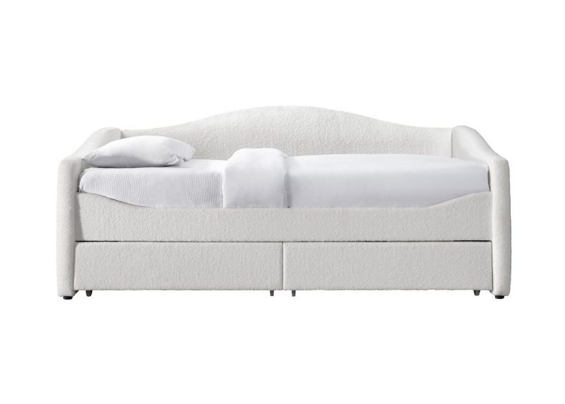 Łóżko Halmar tapicerowane CAYDENCE 90x200 kremowe 1 szt