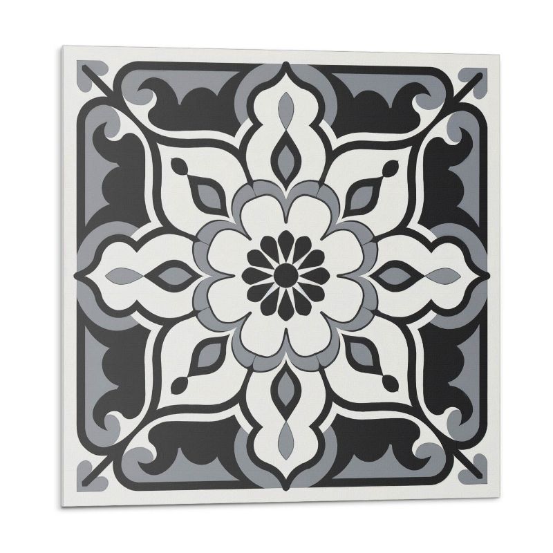 Kafelki samoprzylepne Wallfluent 30x30 cm Motyw kwiatów z dekoracyjnymi detalami 9 szt.