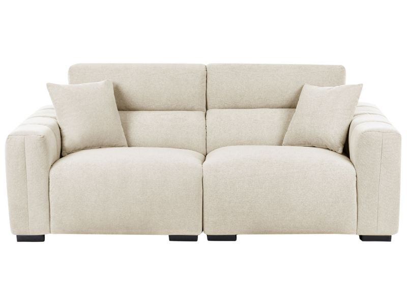 Sofa FAUSKAN Jasnobeżowy dla 3 osób 1 szt.