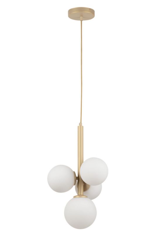 Lampa wisząca Sigma Lighting Perla 4162 złoto-biała dekoracyjna 4xG9 x 1 szt.