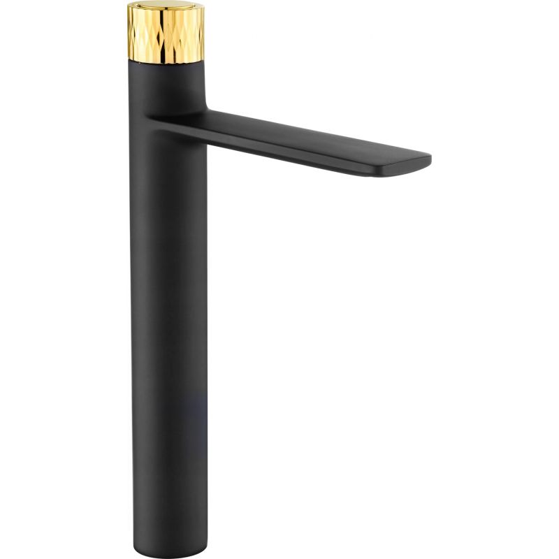 Bateria umywalkowa wysoka Mexen Zero+ czarna/złota 31,3 cm 1 szt.