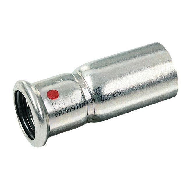 Nypel redukcyjny stalowy Sanha jednokielichowy 22 x 15 mm