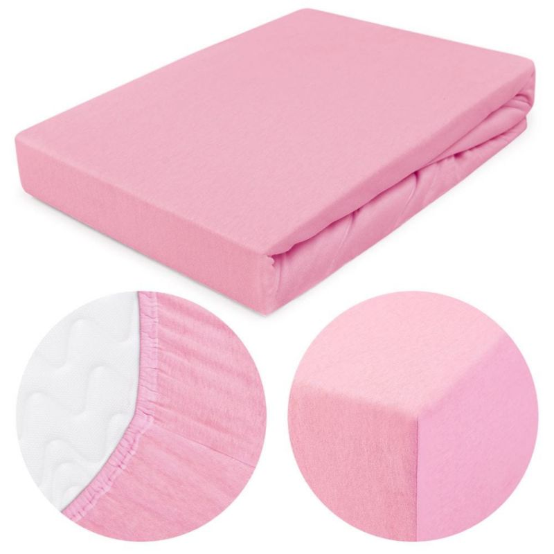 Prześcieradło jersey z gumką Darymex 140x200 kolor Jasny róż 1 szt.