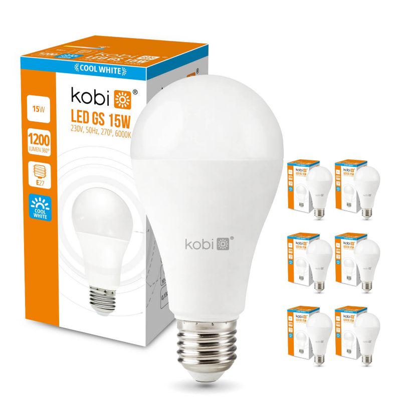 Żarówka LED 15W Kobi E27 6000K 6 szt.