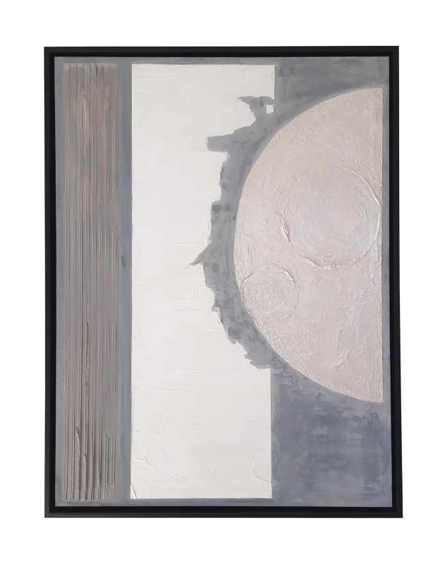 Obraz na płótnie, malowany ręcznie 60x80cm oprawiony w ramę Frames Factory 1szt.