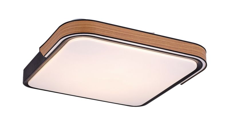 Plafon sufitowy Rabalux Arild czarny matowy-biały LED 48W 3000K-6500K 1850lm IP20 wym: 8 x 50 x 50 cm metal - 1 szt.