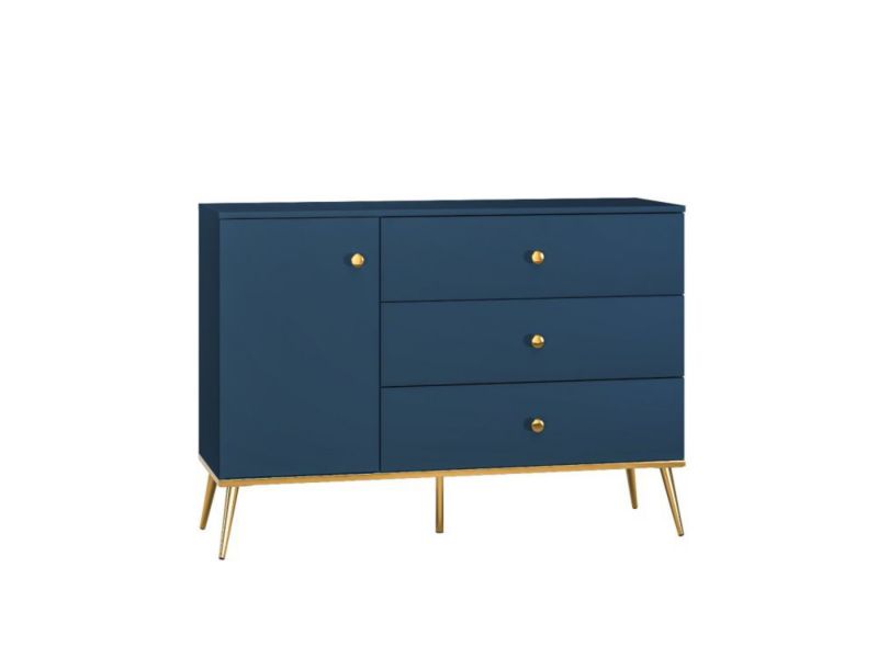 Komoda ML Meble BLU 120 1D3S granatowa 1 szt.