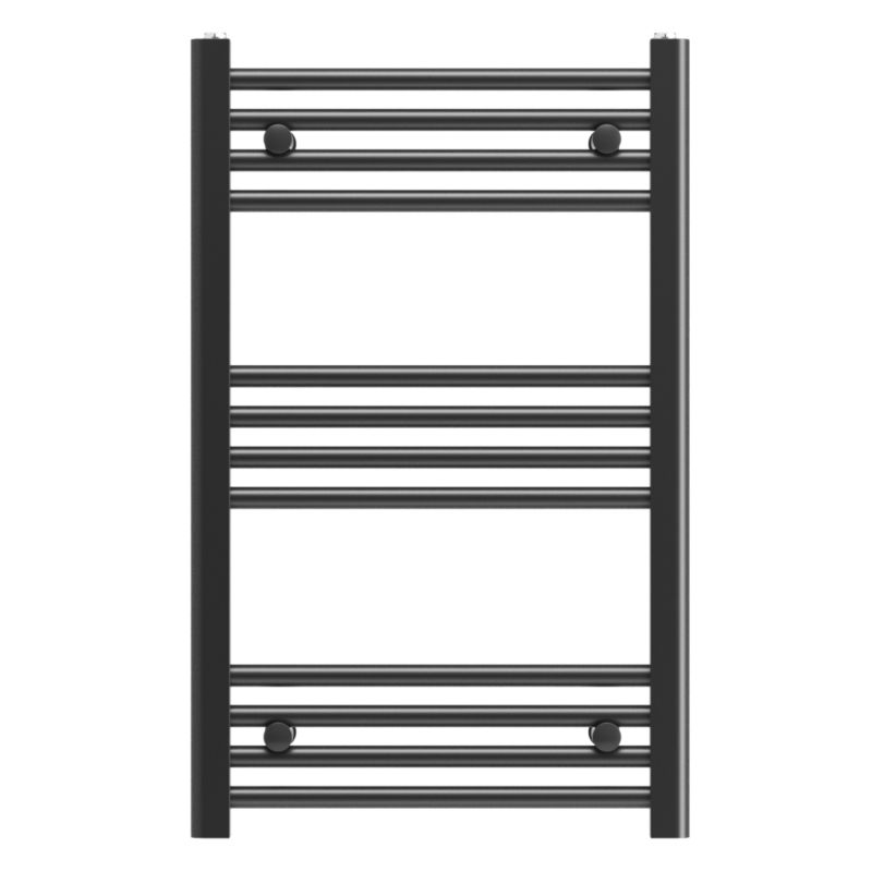 Grzejnik Łazienkowy Granitan Breno 50/80cm Czarny Kaloryfer Drabinkowy 1kpl.