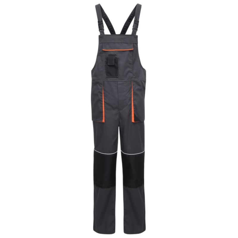 Spodnie ogrodniczki szare L