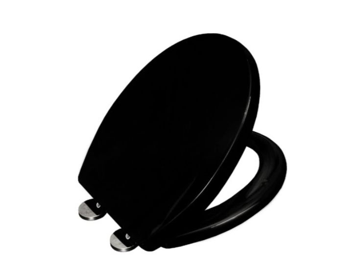 Deska sedesowa czarna MKW wolnoopadająca do Koło Lavita, Roca Vigour 1szt