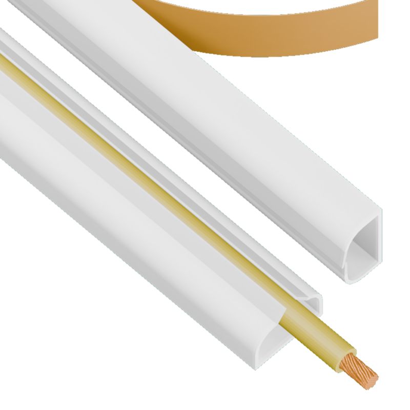 Kanał elektroinstalacyjny AKS Zielonka LSM na taśmę 10 x 18 mm 1,15 m biały