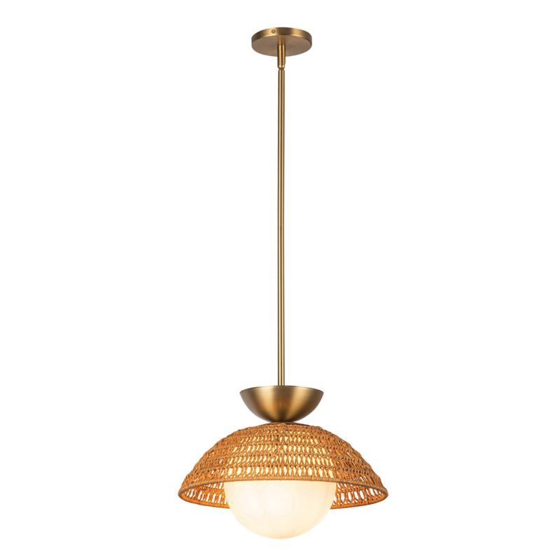 Lampa wisząca Alora Mood Perth 5122 szczotkowany złoto-matowy opal do kuchni 1xE27 x 60W 1 szt.