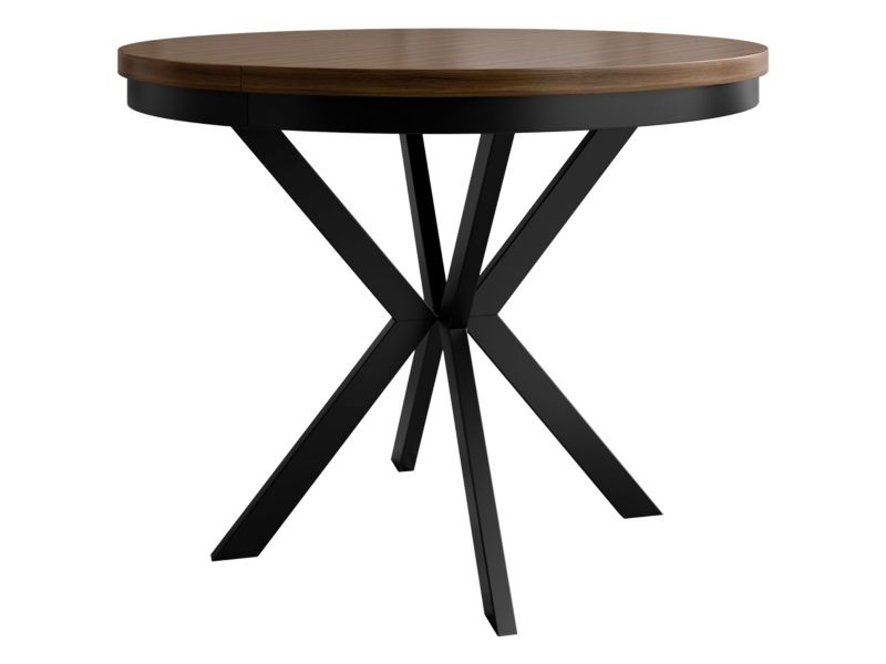 Stół rozkładany MIRJAN 24 Edder 120 czarny/orzech franklin tobacco 1 szt.