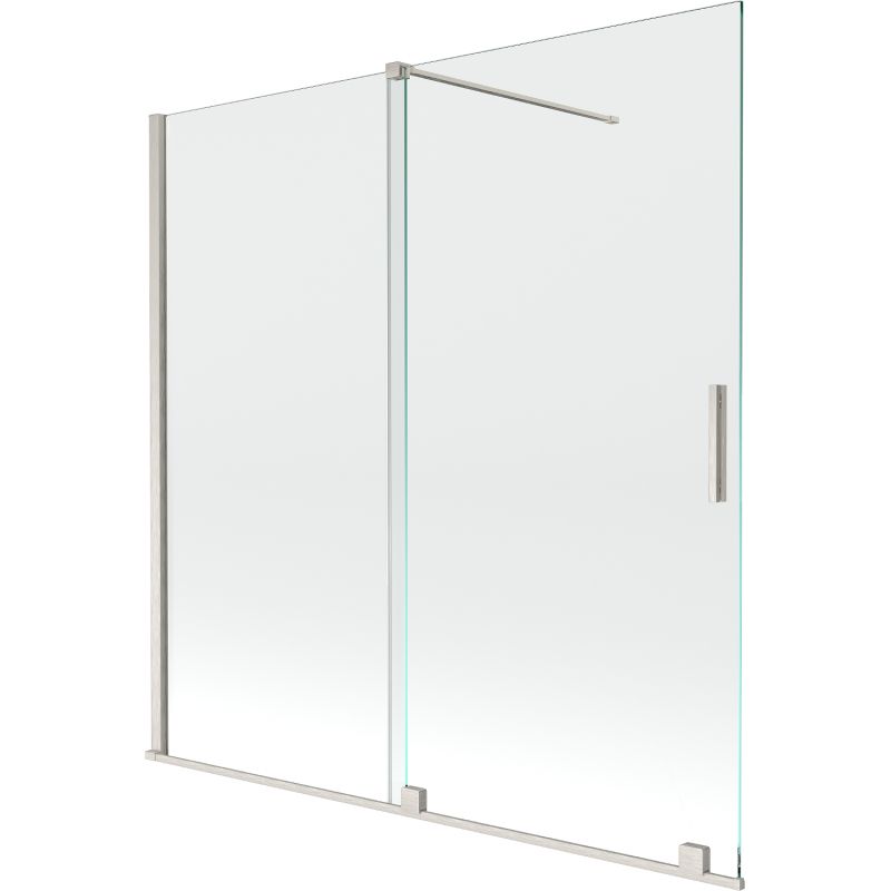 Parawan nawannowy ruchomy Mexen Velar nikiel szczotkowany 160x150 cm 1 szt.