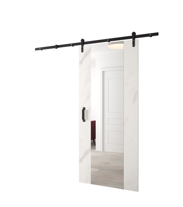 Drzwi przesuwne Loftiko II 90x204 marmur biały 1szt.