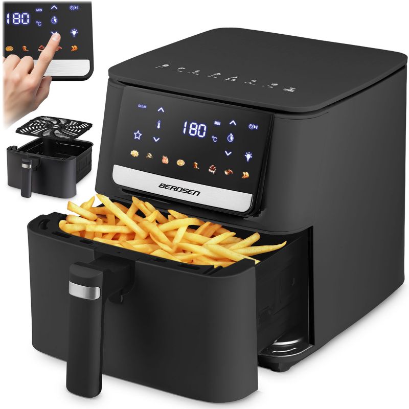 Frytkownica beztłuszczowa Berdsen BD-662 Air Fryer 6,5l 1700W czarna 1szt.