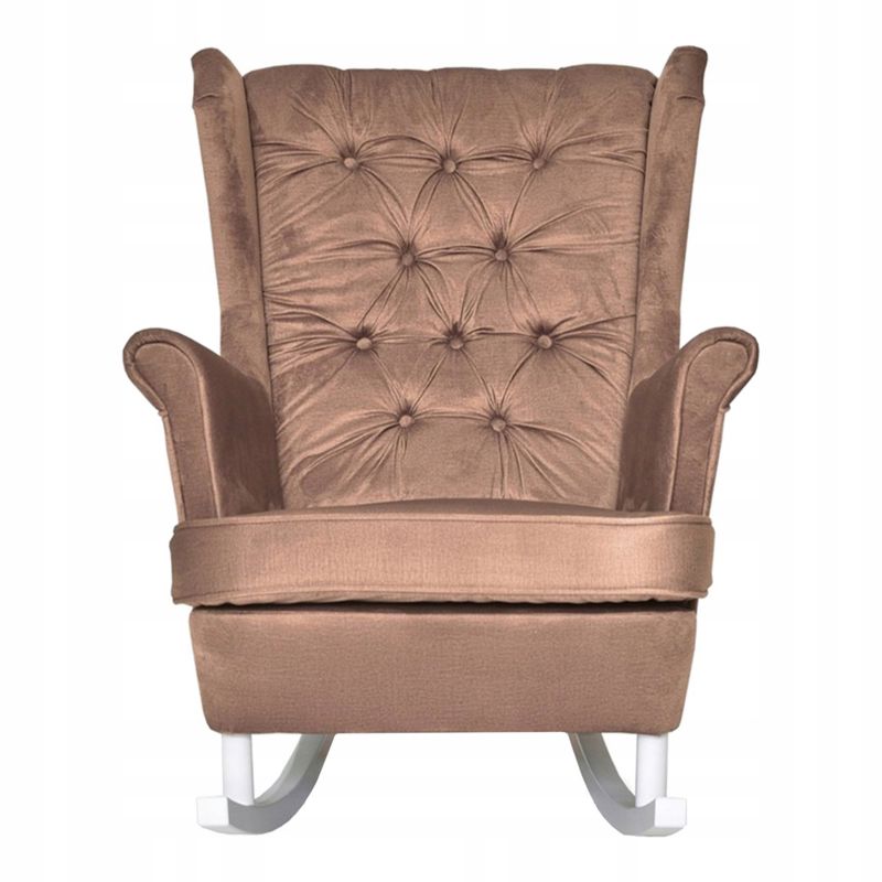 Fotel uszak do salonu bujany Family Meble Gaja łososiowy 1szt