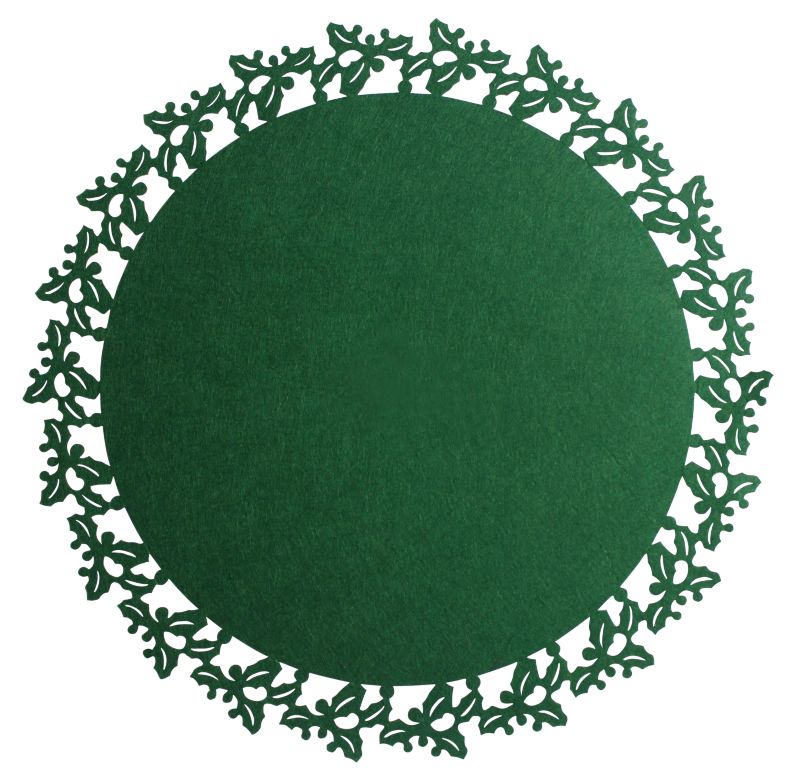Podkładka filcowa na stół Splendid Piolo 38 cm zielona