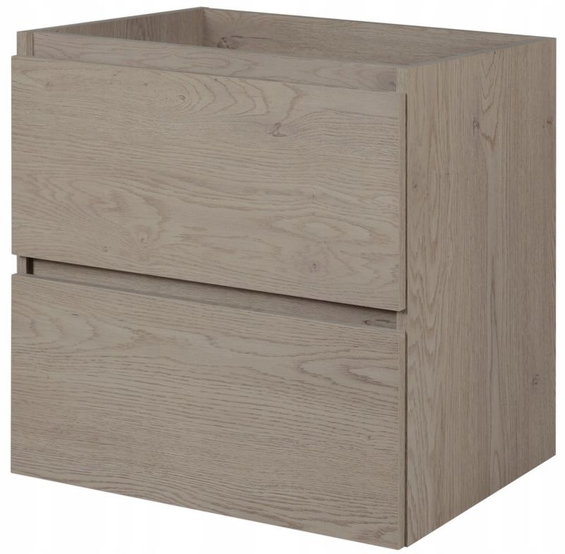 Szafka pod umywalkę Furnidea 60 cm dąb ciemny wisząca Simple 1 szt.