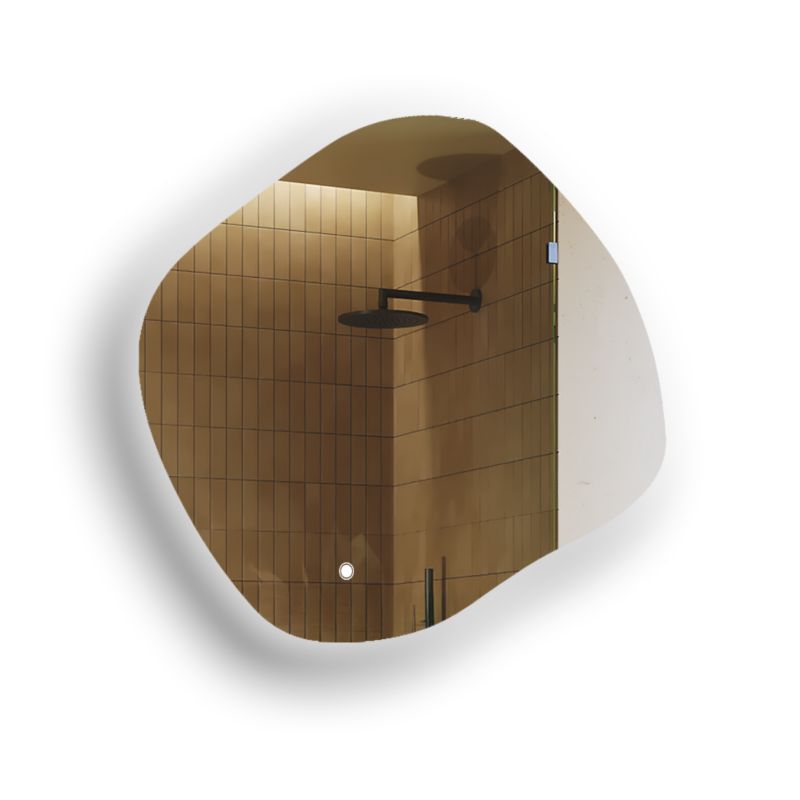 Lustro łazienkowe Artforma LED 104x94cm owalne LED Dual włącznik ROM221 1szt.