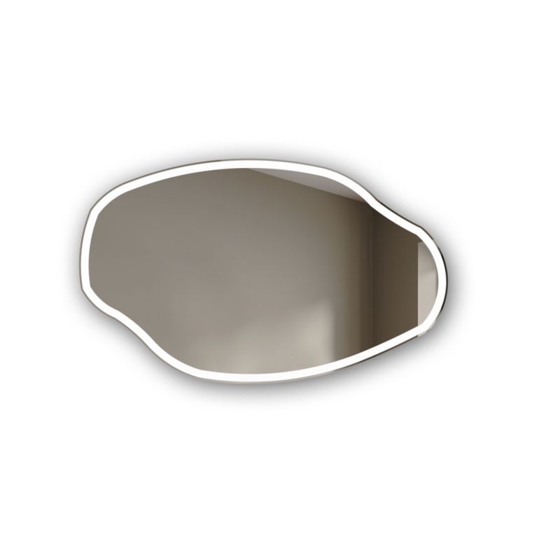 Lustro Łazienkowe podświetlane LED nieregularne na wymiar 114x74 cm OBK222 1szt.