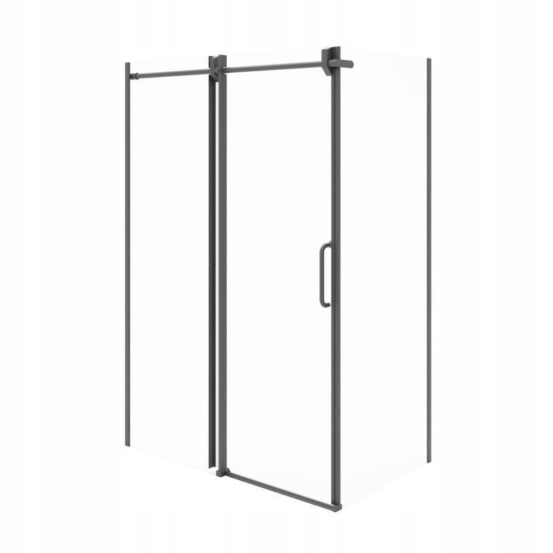 Kabina prysznicowa MAGGIE Durasan 100x80 czarna prostokątna 1 szt.