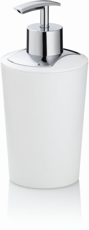 Dozownik do mydła Kela Marta 350ml biały wysoki połysk, tworzywo sztuczne, 1 szt.