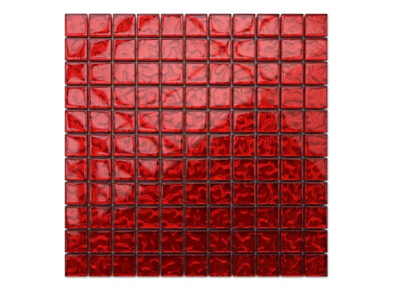 Mozaika szklana Ilcom czerwona karmazyn baranek 30x30cm 1 szt.