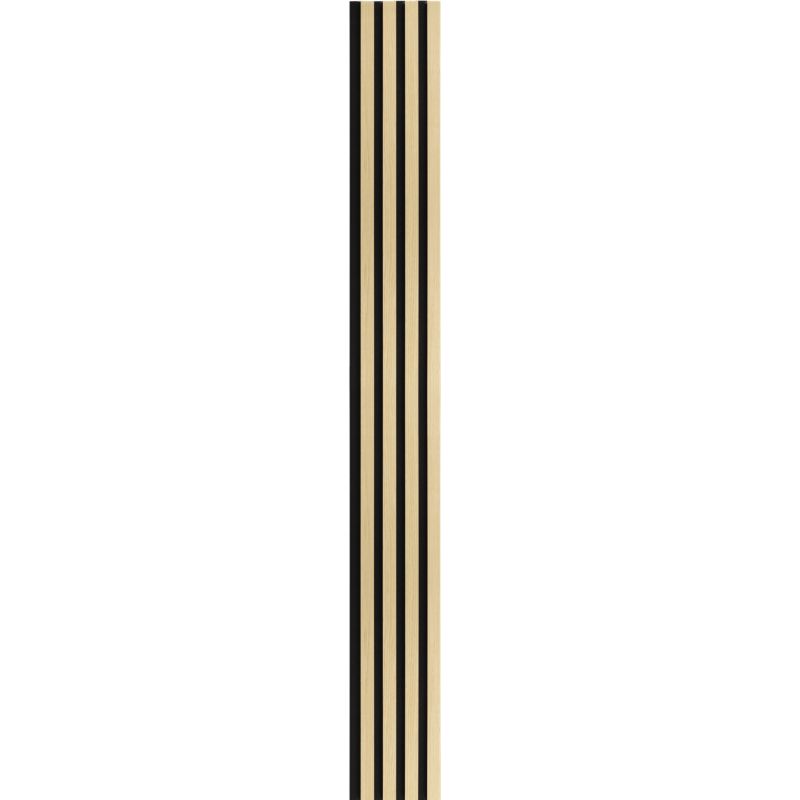 Panel ścienny MaxStone 3D lamel na filcu czarnym Dąb Premium szeroki 265x30 4L 1 szt.