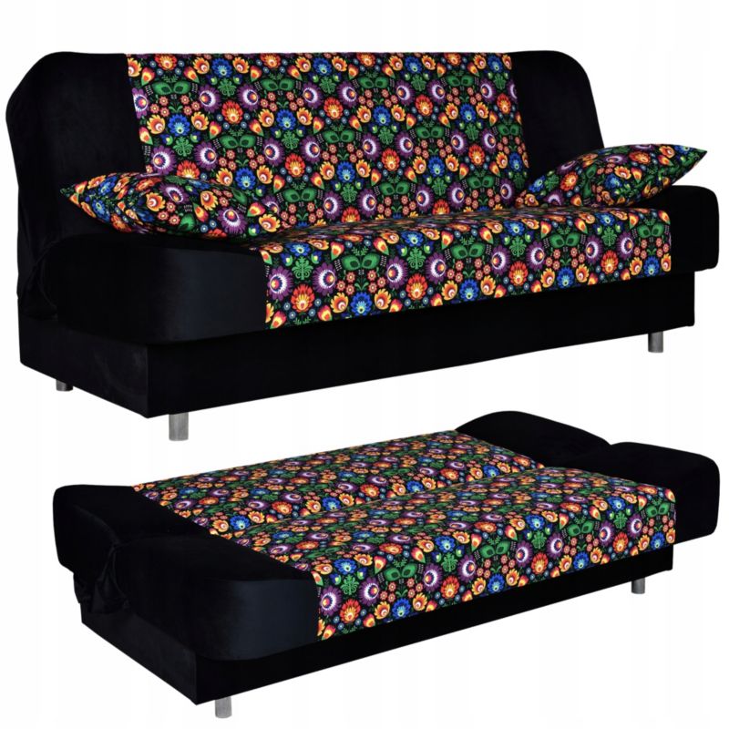 Kanapa do salonu rozkładana Family Meble Sara Print Duo wielokolorowy 1szt