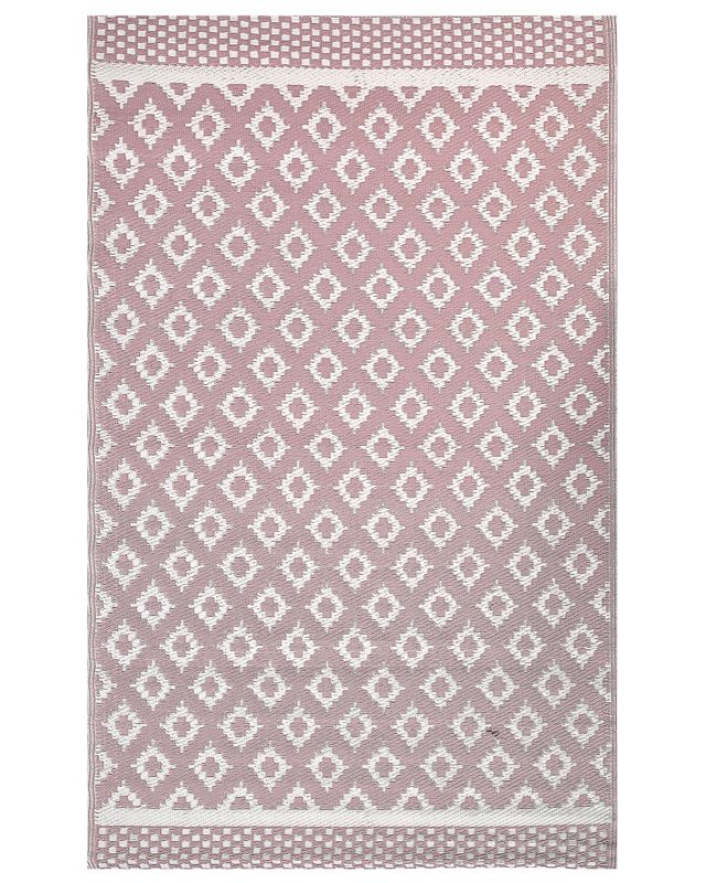 Dywan zewnętrzny 120 x 180 cm różowy Thane 1 szt.