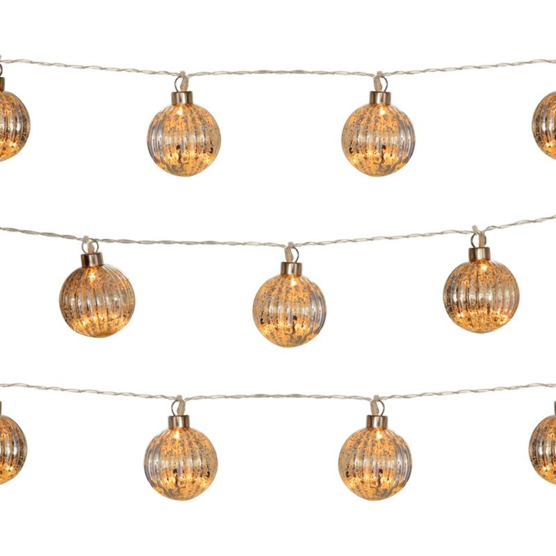 Lampki 10 LED Mercury szklane bańki