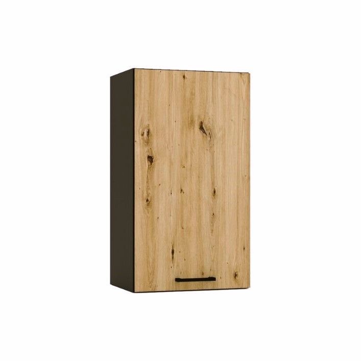 Szafka kuchenna wisząca Stolkar ANIKA W40 P/L grafitowa/dąb artisan 1 szt